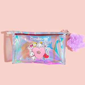 The Crème Shop BT21 Holographic Travel Pouch Makeup Bag​​